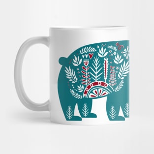 Scandinavian Bear Christmas Mug